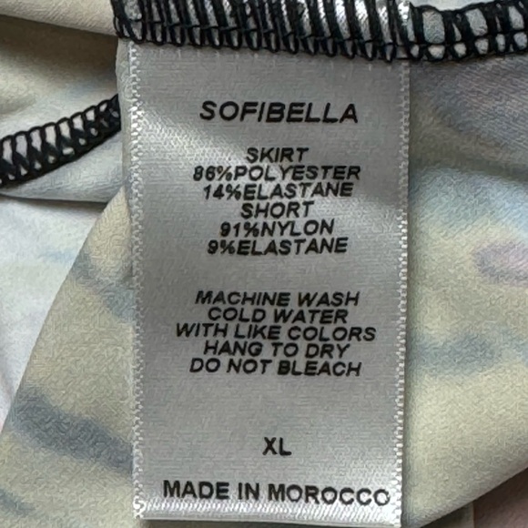 NWT Sofibella Women’s UV Tennis Skort - Multi Color - Size XL - Picture 9 of 13